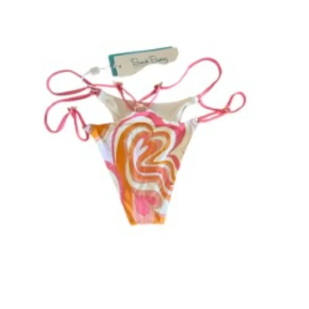 NWT Beach Bunny Aurora Hearts Bikini Bottom Medium